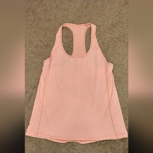 Lululemon pink swiftly tech racer back tank top size 6
